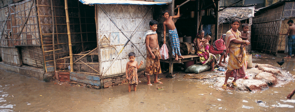 flooded village in Bangladesh