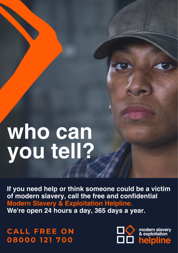 A5 Helpline Poster - who can you tell?