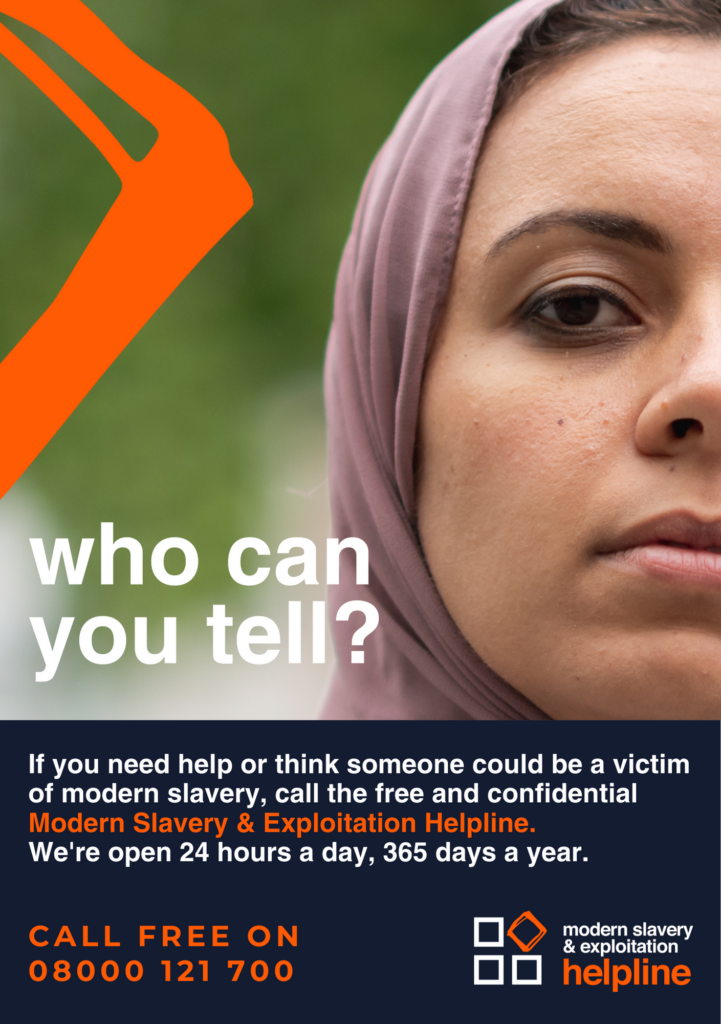 A5 Helpline Poster - Who can you tell? (female 2)