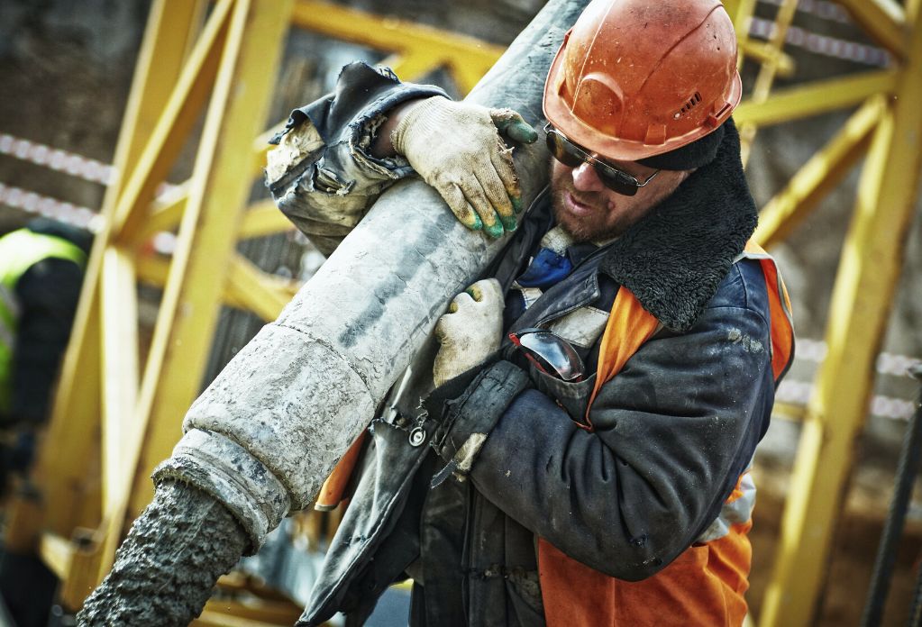 A potential victim of modern slavery on a construction site