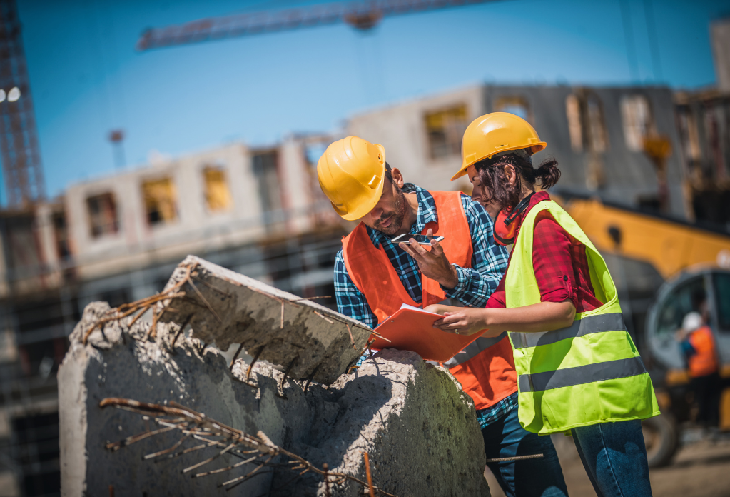 worker wellbeing site visits in construction