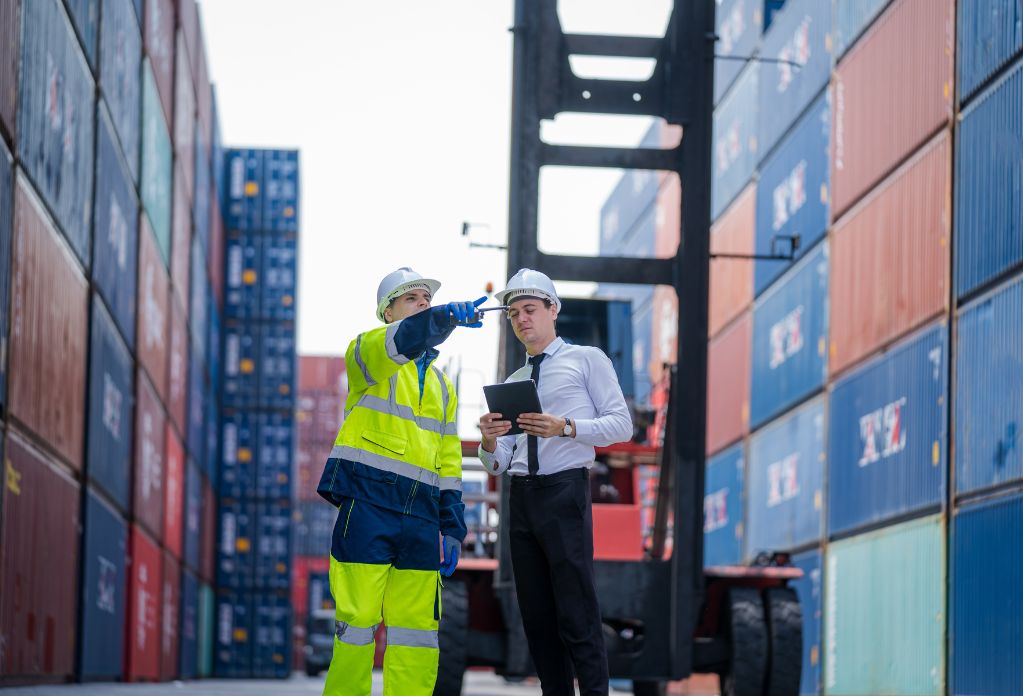 Logistics team ensuring compliance with modern slavery statements