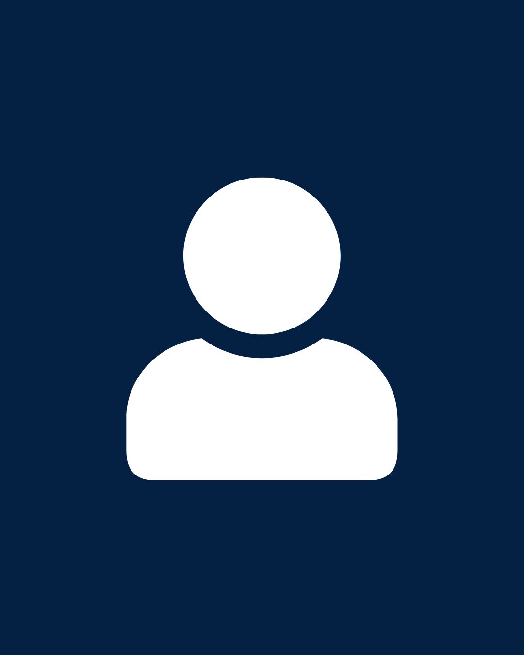 Icon of a person on a navy background